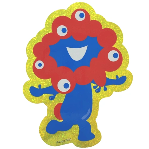 EXPO2025 ミャクミャク アウトドアステッカー イエロー