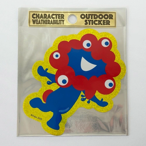 EXPO2025 ミャクミャク アウトドアステッカー イエロー