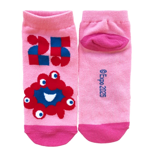 EXPO2025 ミャクミャク 靴下 ピンク レディース