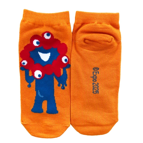 EXPO2025 ミャクミャク 靴下 オレンジ レディース