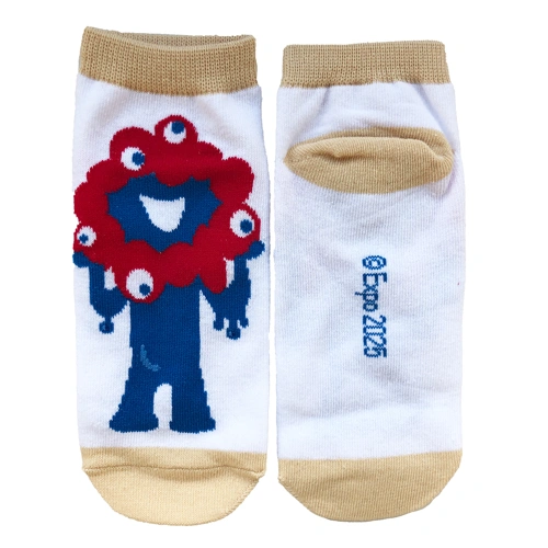 EXPO2025 ミャクミャク 靴下 ホワイト レディース