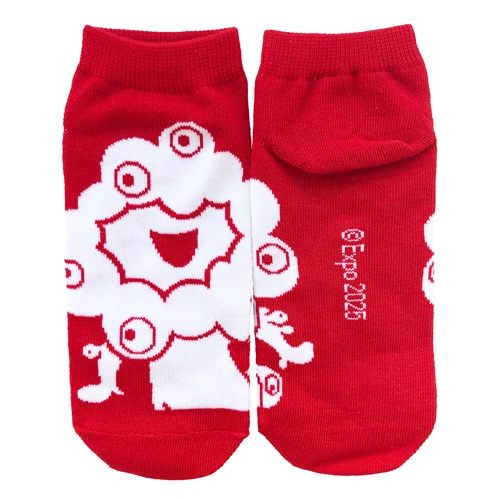 EXPO2025 ミャクミャク 靴下 022 レッド レディース