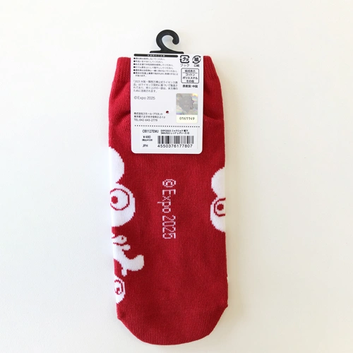 EXPO2025 ミャクミャク 靴下 022 レッド レディース
