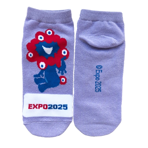 EXPO2025 ミャクミャク 靴下 パープル レディース