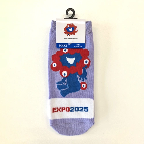 EXPO2025 ミャクミャク 靴下 パープル レディース
