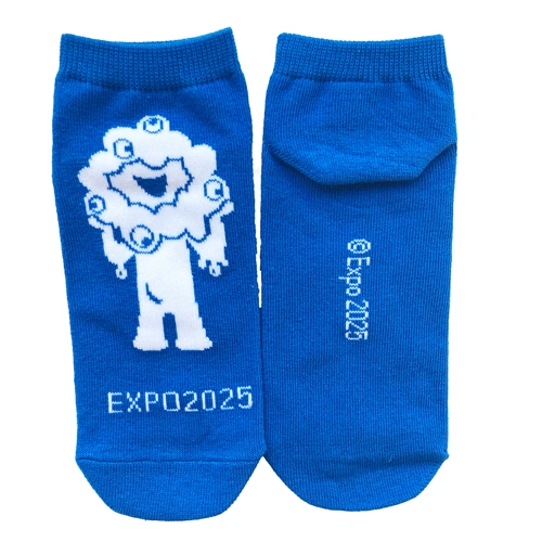 EXPO2025 ミャクミャク 靴下 028 ブルー レディース