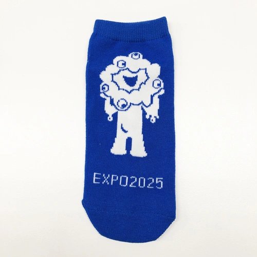 EXPO2025 ミャクミャク 靴下 028 ブルー レディース