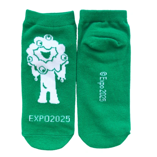 EXPO2025 ミャクミャク 靴下 029 グリーン レディース