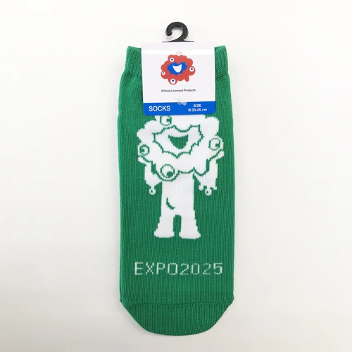 EXPO2025 ミャクミャク 靴下 029 グリーン レディース