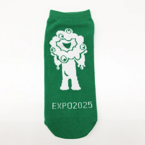 EXPO2025 ミャクミャク 靴下 029 グリーン レディース
