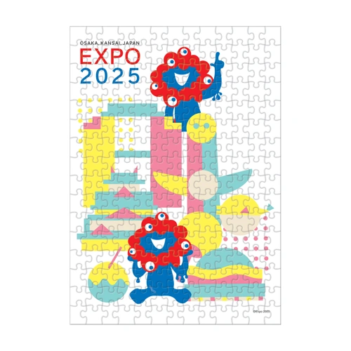 EXPO2025　ミャクミャク　マジカルピースライト　208ピースジグソーパズル retro pop