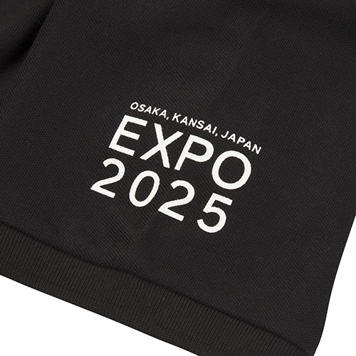 EXPO2025 ポロシャツ ロゴマーク 刺繍 01 ブラック