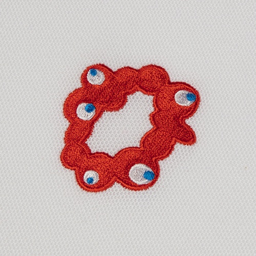 EXPO2025 ポロシャツ ロゴマーク 刺繍 01 ホワイト