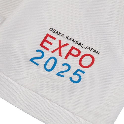 EXPO2025 ポロシャツ ロゴマーク 刺繍 01 ホワイト