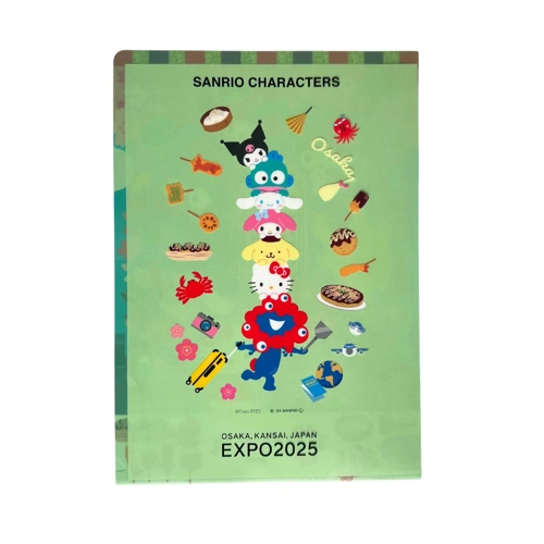 EXPO2025 【サンリオキャラクターズ】 A4クリアファイル ブルー桜