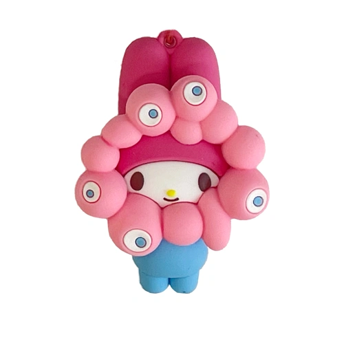 EXPO2025 サンリオキャラクターズ ミャクミャクなりきり立体マスコットカラーキーホルダー マイメロディ