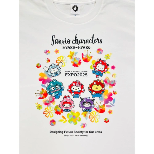 EXPO2025 【サンリオキャラクターズ】 ミャクミャクなりきりTシャツ フラワー