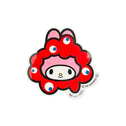 EXPO2025 【サンリオキャラクターズ】ミャクミャクなりきりアパレルステッカー顔 マイメロディ