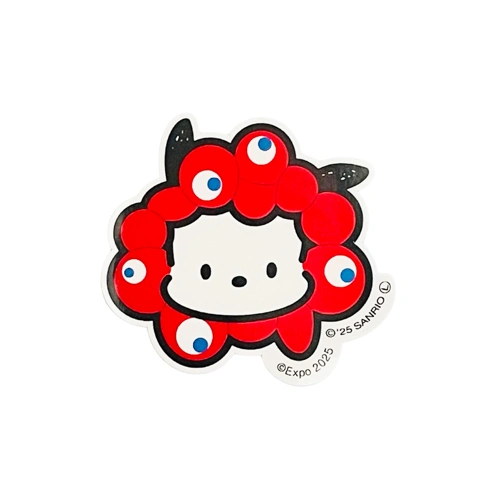 EXPO2025 【サンリオキャラクターズ】ミャクミャクなりきりアパレルステッカー顔 ポチャッコ