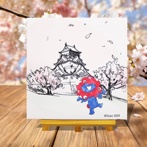 EXPO2025 ミャクミャク キャンバスジクレー和シリーズ「春」 S0号