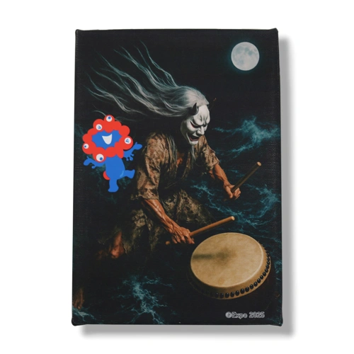 EXPO2025 ミャクミャク キャンバスジクレー印刷 Gojinjo Daiko 01 F-SM号
