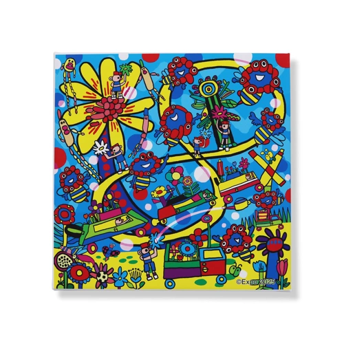 EXPO2025 ミャクミャク キャンバスジクレー印刷 ミャクミャク∞脈々と彩る蜂の舞1 S0号