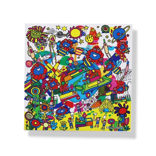 EXPO2025 ミャクミャク キャンバスジクレー印刷 ミャクミャク∞脈々と彩る蜂の舞2 S0号