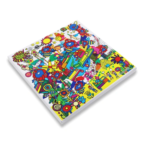 EXPO2025 ミャクミャク キャンバスジクレー印刷 ミャクミャク∞脈々と彩る蜂の舞2 S0号