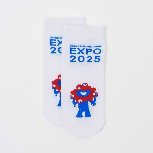 EXPO2025 ミャクミャク ソックス EXPOロゴ ホワイト 23-25cm LADIES