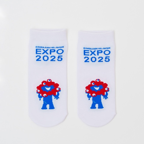 EXPO2025 ミャクミャク ソックス EXPOロゴ ホワイト 23-25cm LADIES