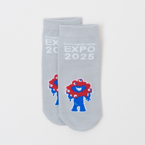 EXPO2025 ミャクミャク ソックス EXPOロゴ グレー 23-25cm LADIES