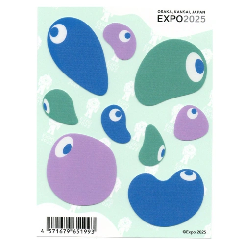 EXPO2025 VI  アパレルステッカー Umi(ブルー)