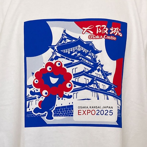 EXPO2025 ミャクミャク 大阪城 Tシャツ ホワイト