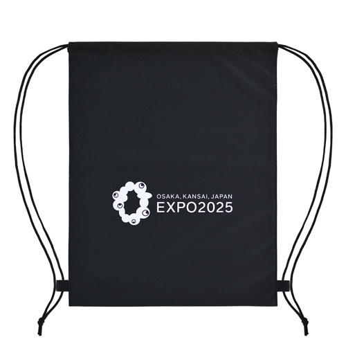 EXPO2025 公式ロゴ ナップザック 黒
