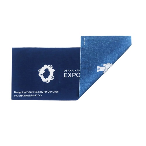 EXPO2025 公式ロゴ 手ぬぐい 紺