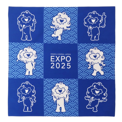 EXPO2025 ミャクミャク 小風呂敷 青