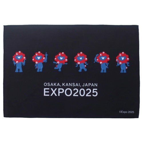 EXPO2025 ミャクミャク ハンカチフラッグ 黒