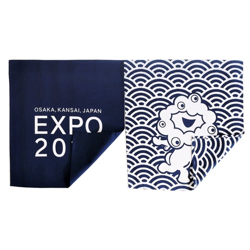 EXPO2025 ミャクミャク 暖簾(のれん) 紺