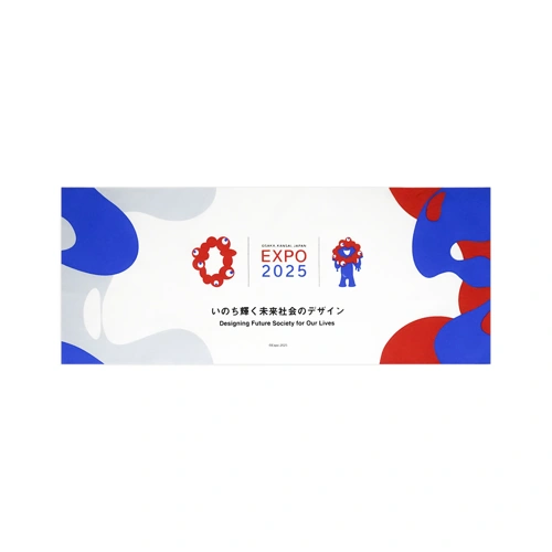 EXP02025 ミャクミャク 手ぬぐい WORLD