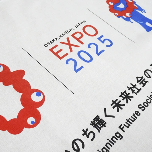 EXP02025 ミャクミャク 手ぬぐい WORLD