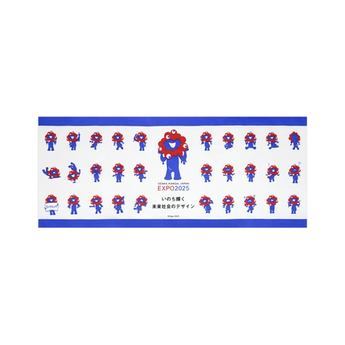 EXP02025 ミャクミャク 手ぬぐい 各種ポーズ