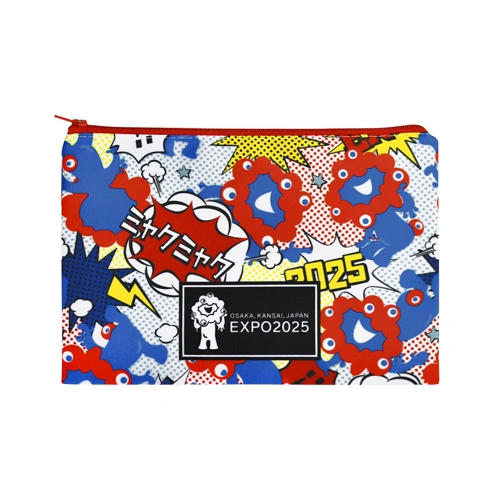 EXP02025 ミャクミャク ジッパーポーチ ポップアート