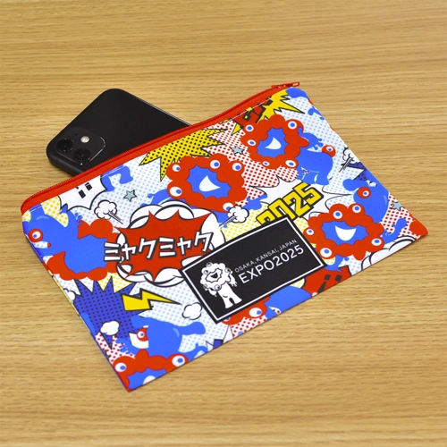 EXP02025 ミャクミャク ジッパーポーチ ポップアート