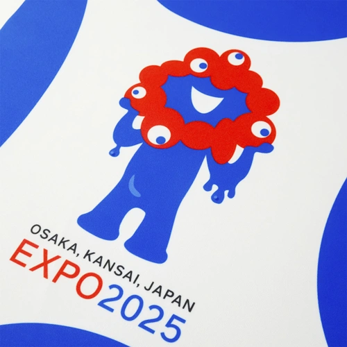 EXP02025 ミャクミャク タペストリー WORLD