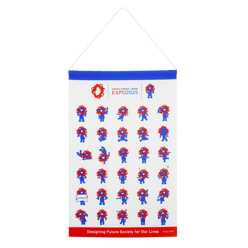 EXP02025 ミャクミャク タペストリー 各種ポーズ