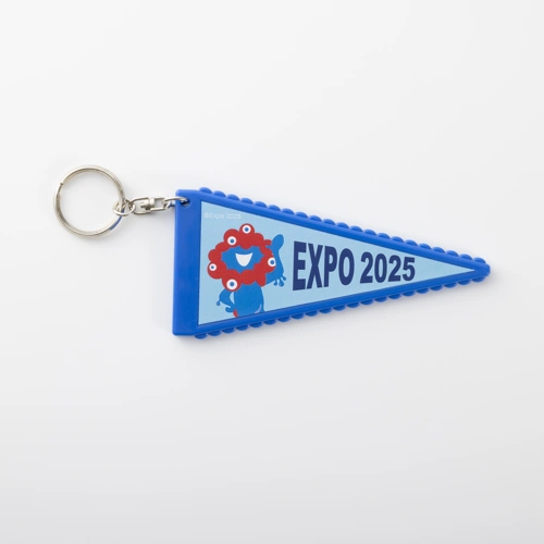 EXPO2025 ミャクミャク ペナント風キーホルダー 青