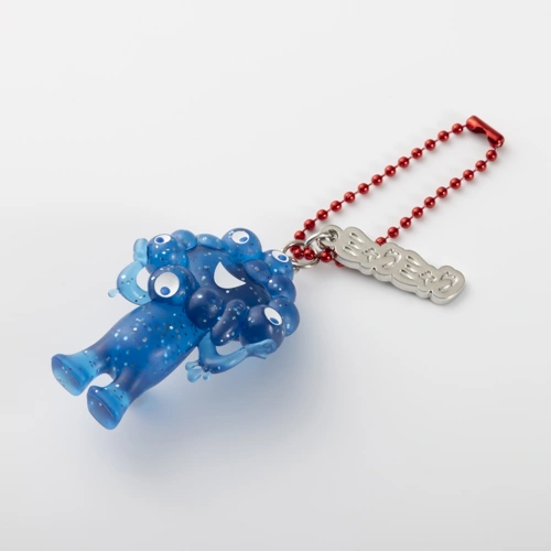 EXPO2025 グリッターミャクミャク立体PVCキーホルダー プレート付