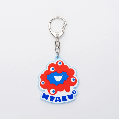 EXPO2025 ラバーキーホルダー ミャクミャク顔