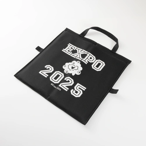 EXPO2025 シートになるトートバッグ・ミャクミャク黒