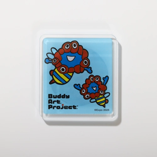 EXPO2025 バディアート アクリルマグネット・ミャクミャク水色